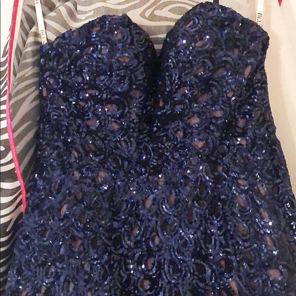 Strapless pageant dress by Blush! - Picture 2 of 8